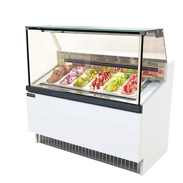 Prosky Super Vision Ice Cream Display Fridge / Topopening Design Ice Cream Showcase Freezer