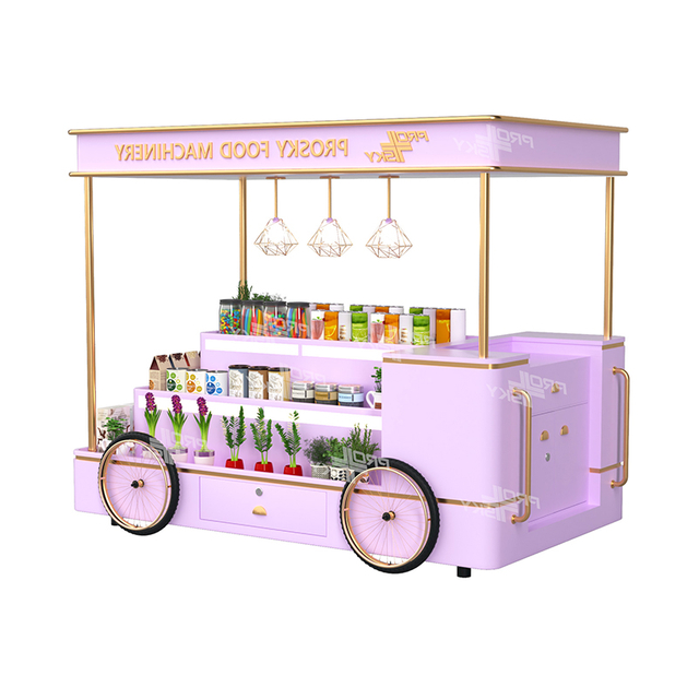 Prosky Prosky Outdoors Coffee Ice Cream Vending Cart Mobile Food Trailer Trucks Dining Car For Sale