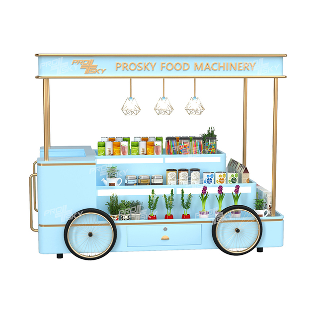 Prosky Mobile Fast Food Trailer Hot Dog Ice Cream Coffee Cart For Sale