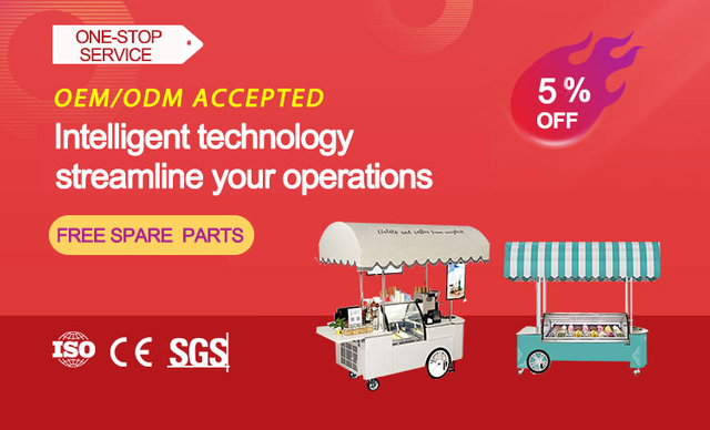 Prosky Prosky Outdoors Coffee Ice Cream Vending Cart Mobile Food Trailer Trucks Dining Car For Sale