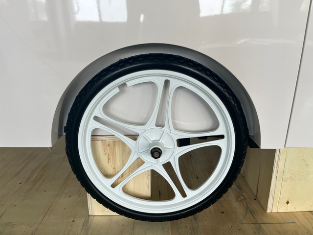 Portable Black 304 Stainless Steel Gelato Cart Cherry Pie