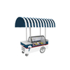 Prosky Energy-saving Easy Stainless Steel Gelato Push Cart to Move 