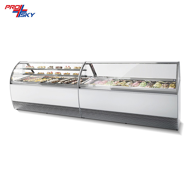 Prosky Refrigerator Popsicle Wide Usage Aluminum Display Freezer Case for Sale