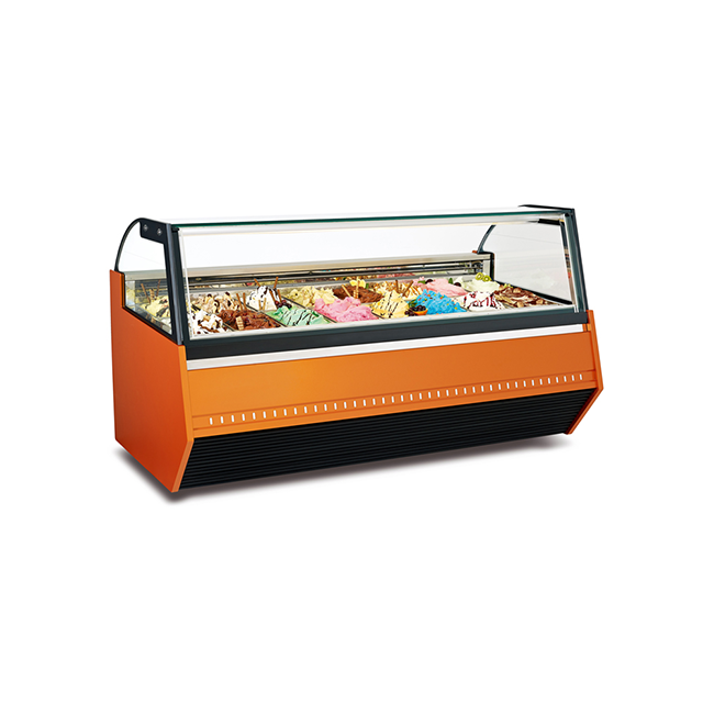 customized gelato display