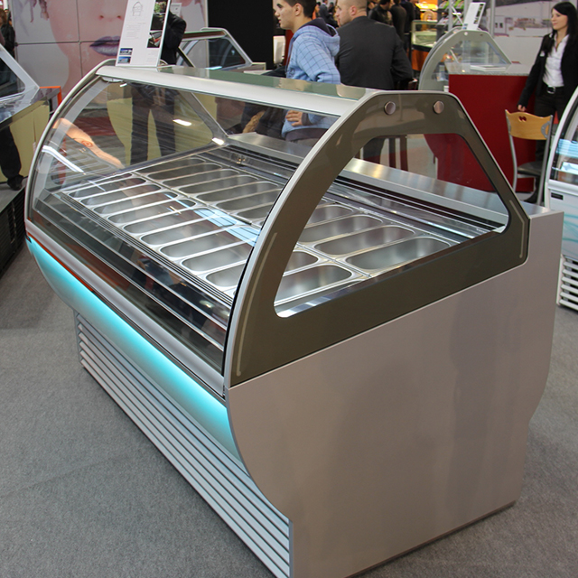 gelato display freezer